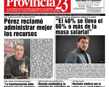 Tapa Diario Provincia 23 N° 7170