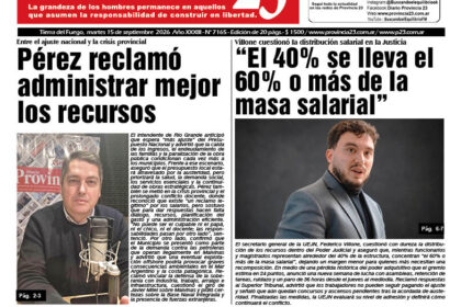 Tapa Diario Provincia 23 N° 7170