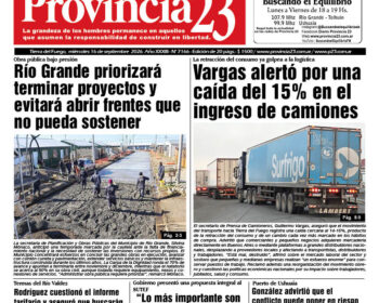 Tapa Diario Provincia 23 N° 7171