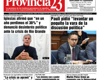 Tapa Diario Provincia 23 N° 7175