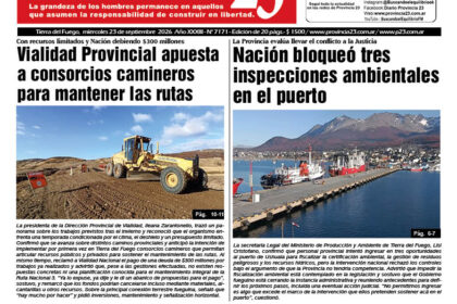 Tapa Diario Provincia 23 N° 7176