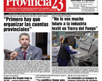 Tapa Diario Provincia 23 N° 7178