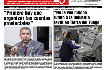 Tapa Diario Provincia 23 N° 7178