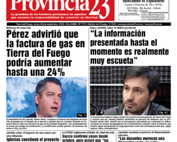 Tapa Diario Provincia 23 N° 7179