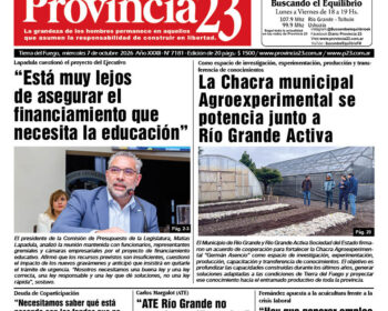 Tapa Diario Provincia 23 N° 7186