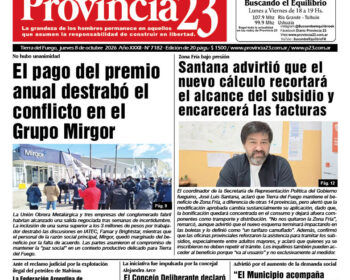 Tapa Diario Provincia 23 N° 7187