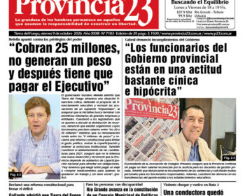 Tapa Diario Provincia 23 N° 7188