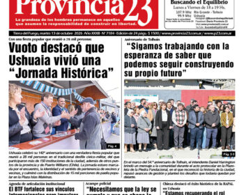 Tapa Diario Provincia 23 N° 7189