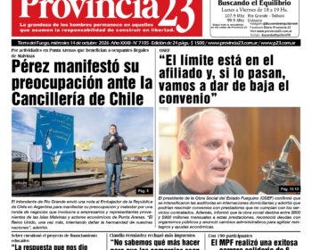 Tapa Diario Provincia 23 N° 7190