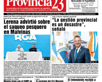 Tapa Diario Provincia 23 N° 7191