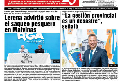 Tapa Diario Provincia 23 N° 7191