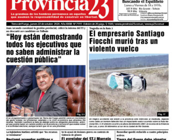 Tapa Diario Provincia 23 N° 7196