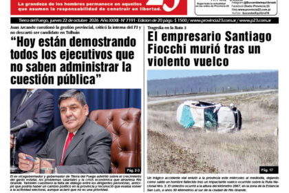 Tapa Diario Provincia 23 N° 7196
