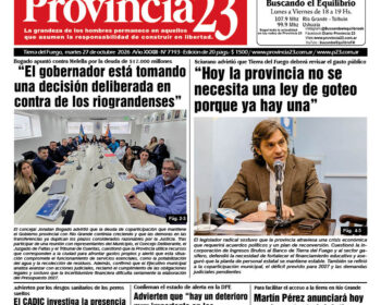 Tapa Diario Provincia 23 N° 7199