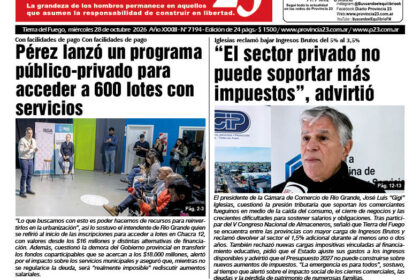 Tapa Diario Provincia 23 N° 7200