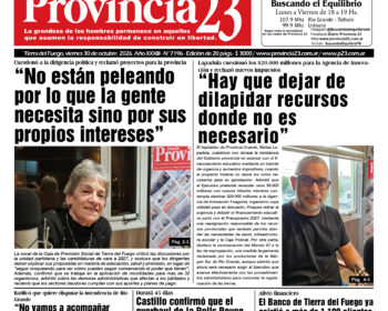 Tapa Diario Provincia 23 N° 7202